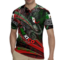 Mexico Aztec Eagle Flag Rugby Jersey Tribal Warrior Art