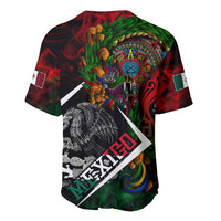 Mexico Quetzalcoatl Aztec Calendar Baseball Jersey Tribal Warrior Art with Eagle and Serpent