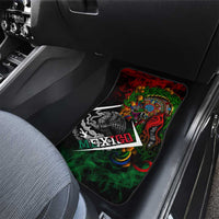 Mexico Quetzalcoatl Aztec Calendar Car Mats Tribal Warrior Art with Eagle and Serpent