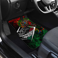 Mexico Quetzalcoatl Aztec Calendar Car Mats Tribal Warrior Art with Eagle and Serpent