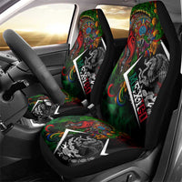 Mexico Quetzalcoatl Aztec Calendar Car Seat Cover Tribal Warrior Art with Eagle and Serpent