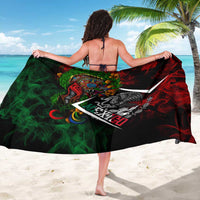 Mexico Quetzalcoatl Aztec Calendar Sarong Tribal Warrior Art with Eagle and Serpent