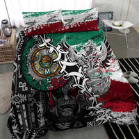 Aztec Warrior Mexican Bedding Set Aztec Calendar Coat of Arms