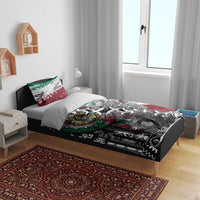 Aztec Warrior Mexican Bedding Set Aztec Calendar Coat of Arms