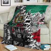 Aztec Warrior Mexican Blanket Aztec Calendar Coat of Arms