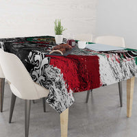 Aztec Warrior Mexican Tablecloth Aztec Calendar Coat of Arms