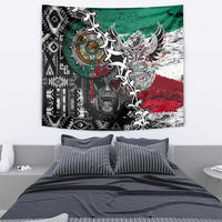 Aztec Warrior Mexican Tapestry Aztec Calendar Coat of Arms