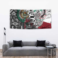 Aztec Warrior Mexican Tapestry Aztec Calendar Coat of Arms