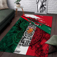 My Home My Blood Mexico Area Rug Mexican Map Aztec