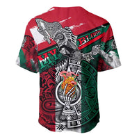 My Home My Blood Mexico Baseball Jersey Mexican Map Aztec