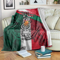My Home My Blood Mexico Blanket Mexican Map Aztec