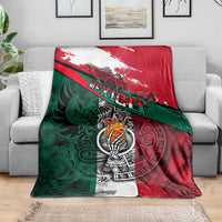 My Home My Blood Mexico Blanket Mexican Map Aztec