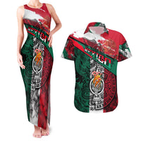 My Home My Blood Mexico Couples Matching Tank Maxi Dress and Hawaiian Shirt Mexican Map Aztec