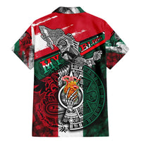 My Home My Blood Mexico Family Matching Mermaid Dress and Hawaiian Shirt Mexican Map Aztec