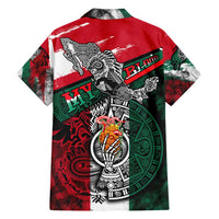 My Home My Blood Mexico Family Matching Puletasi and Hawaiian Shirt Mexican Map Aztec