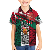 My Home My Blood Mexico Family Matching Summer Maxi Dress and Hawaiian Shirt Mexican Map Aztec