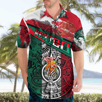 My Home My Blood Mexico Hawaiian Shirt Mexican Map Aztec