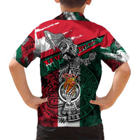 My Home My Blood Mexico Kid Hawaiian Shirt Mexican Map Aztec