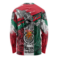 My Home My Blood Mexico Long Sleeve Shirt Mexican Map Aztec