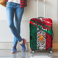 My Home My Blood Mexico Luggage Cover Mexican Map Aztec