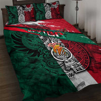 My Home My Blood Mexico Quilt Bed Set Mexican Map Aztec