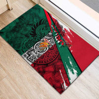 My Home My Blood Mexico Rubber Doormat Mexican Map Aztec