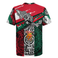 My Home My Blood Mexico Rugby Jersey Mexican Map Aztec