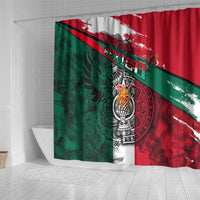 My Home My Blood Mexico Shower Curtain Mexican Map Aztec