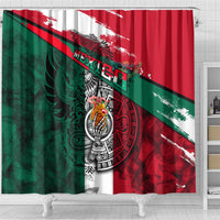 My Home My Blood Mexico Shower Curtain Mexican Map Aztec