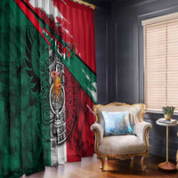My Home My Blood Mexico Window Curtain Mexican Map Aztec