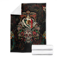 Mexico Sugar Skull Blanket Tattoo Art Mexican Flag