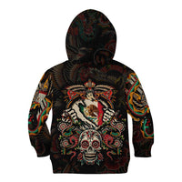 Mexico Sugar Skull Kid Hoodie Tattoo Art Mexican Flag