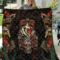Mexico Sugar Skull Quilt Tattoo Art Mexican Flag