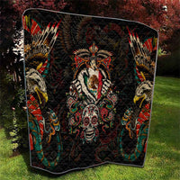 Mexico Sugar Skull Quilt Tattoo Art Mexican Flag