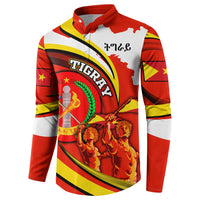 Ethiopia Tigray Revolution Button Sweatshirt Emblem Freedom Fighters and Flag