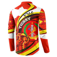 Ethiopia Tigray Revolution Button Sweatshirt Emblem Freedom Fighters and Flag