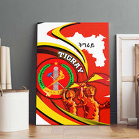 Ethiopia Tigray Revolution Canvas Wall Art Emblem Freedom Fighters and Flag