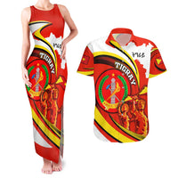 Ethiopia Tigray Revolution Couples Matching Tank Maxi Dress and Hawaiian Shirt Emblem Freedom Fighters and Flag