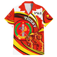 Ethiopia Tigray Revolution Family Matching Long Sleeve Bodycon Dress and Hawaiian Shirt Emblem Freedom Fighters and Flag