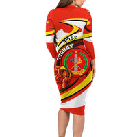 Ethiopia Tigray Revolution Family Matching Long Sleeve Bodycon Dress and Hawaiian Shirt Emblem Freedom Fighters and Flag
