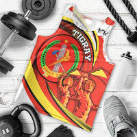 Ethiopia Tigray Revolution Men Tank Top Emblem Freedom Fighters and Flag