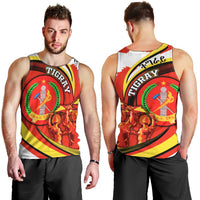 Ethiopia Tigray Revolution Men Tank Top Emblem Freedom Fighters and Flag