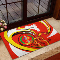 Ethiopia Tigray Revolution Rubber Doormat Emblem Freedom Fighters and Flag