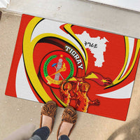 Ethiopia Tigray Revolution Rubber Doormat Emblem Freedom Fighters and Flag