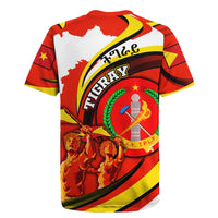 Ethiopia Tigray Revolution Rugby Jersey Emblem Freedom Fighters and Flag