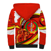 Ethiopia Tigray Revolution Sherpa Hoodie Emblem Freedom Fighters and Flag