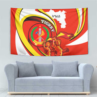 Ethiopia Tigray Revolution Tapestry Emblem Freedom Fighters and Flag