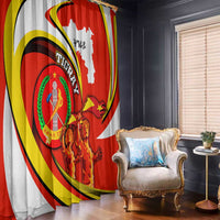 Ethiopia Tigray Revolution Window Curtain Emblem Freedom Fighters and Flag