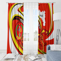 Ethiopia Tigray Revolution Window Curtain Emblem Freedom Fighters and Flag