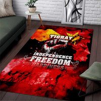 I Stand with Tigray Area Rug Tigray Independence - Fist of Freedom